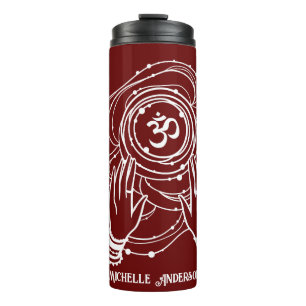 Yoga Chakra Crown Mantra Thermal Tumbler Thermosbeker
