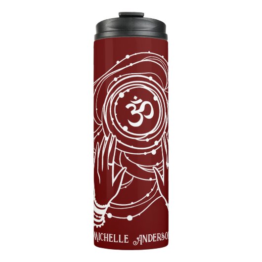 Yoga Chakra Crown Mantra Thermal Tumbler Thermosbeker (Voorkant)