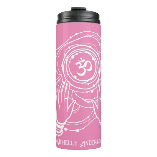 Yoga Chakra Crown Mantra Thermal Tumbler Thermosbeker (Voorkant)