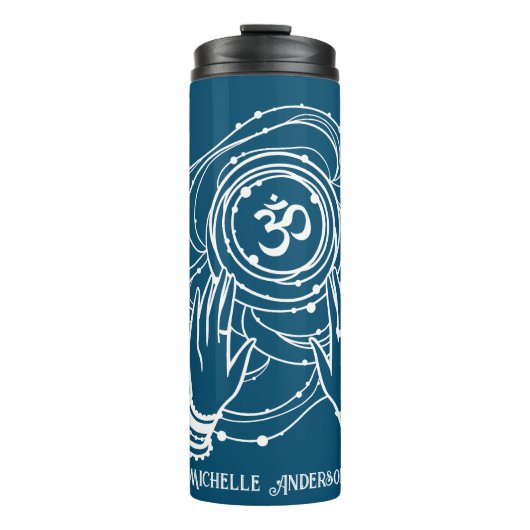 Yoga Chakra Crown Mantra Thermal Tumbler Thermosbeker (Voorkant)