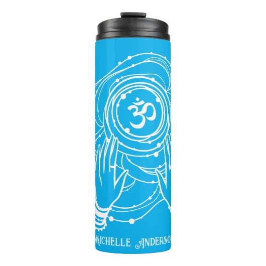 Yoga Chakra Crown Mantra Thermal Tumbler Thermosbeker (Voorkant)