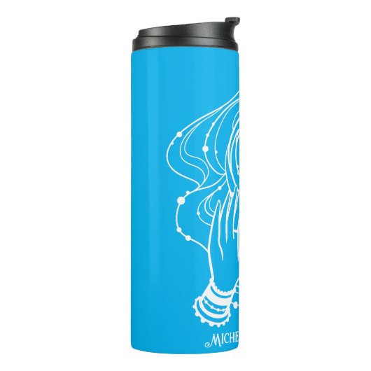 Yoga Chakra Crown Mantra Thermal Tumbler Thermosbeker (Gedraaid links)