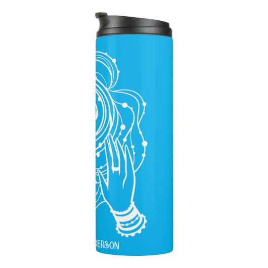 Yoga Chakra Crown Mantra Thermal Tumbler Thermosbeker (Geroteerd rechts)