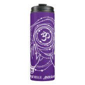 Yoga Chakra Crown Mantra Thermal Tumbler Thermosbeker (Voorkant)
