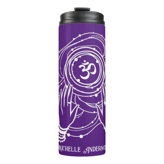 Yoga Chakra Crown Mantra Thermal Tumbler Thermosbeker (Voorkant)