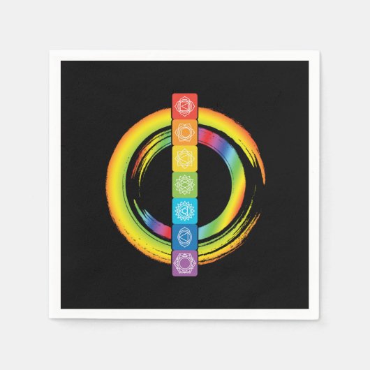 Yoga Chakra Meditation Meditate Inner Peace Gift Servet (Voorkant)