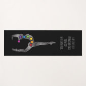 Yoga Chakra Pose Dankbaarheid Yoga Mat - 13bl (Voorkant (horizontaal))