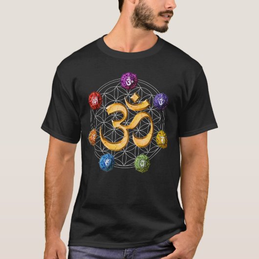Yoga Chakra Symbolen T-shirt (Voorkant)