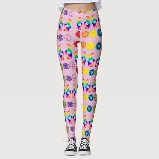 Yoga Chakras Balans Leggings (Voorkant)