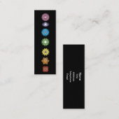 yoga chakras mini visitekaartje (Voorkant / Achterkant)