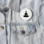 Yoga Chakras Ronde Button 5,7 Cm (In situ)