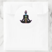 Yoga Chakras Ronde Sticker (Tas)