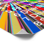 YOGA-checklist: 8 stappen PATANJALI SUTRA Poster (Hoek)