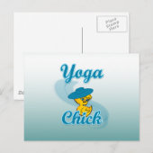 Yoga Chick #3 Briefkaart (Voorkant / Achterkant)