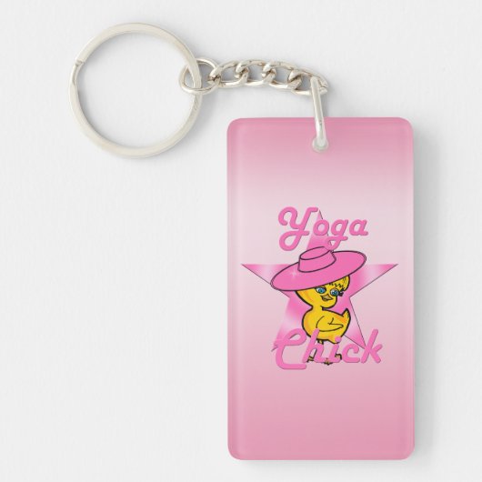 Yoga Chick #8 Sleutelhanger (Voorkant)