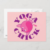 Yoga Chick Briefkaart (Voorkant / Achterkant)