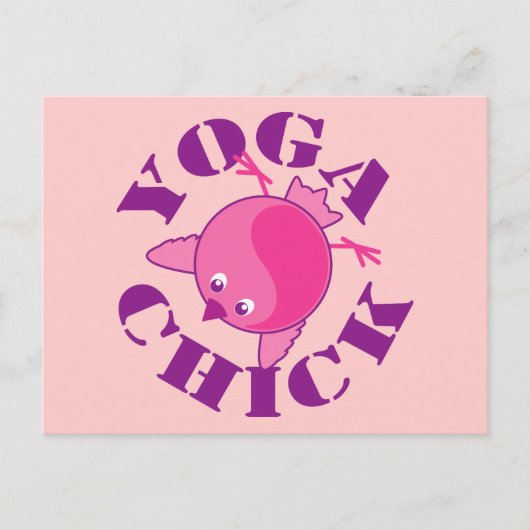 Yoga Chick Briefkaart (Voorkant)