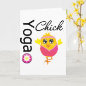 Yoga Chick Kaart (Gele Bloem)