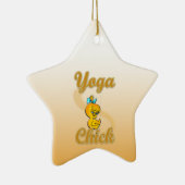 Yoga Chick Keramisch Ornament (Rechts)