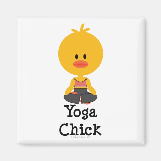 Yoga Chick Magnet (Voorkant)