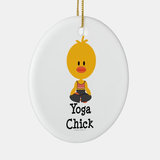 Yoga Chick Ornament (Rechts)
