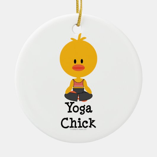 Yoga Chick Ornament (Voorkant)