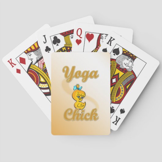 Yoga Chick Pokerkaarten (Achterkant)