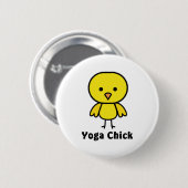 Yoga Chick Ronde Button 5,7 Cm (Voorkant /achterkant)