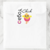 Yoga Chick Ronde Sticker (Tas)