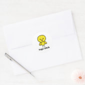 Yoga Chick Ronde Sticker (Envelop)