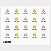 Yoga Chick Ronde Sticker (Vel)
