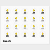 Yoga Chick Ronde Sticker (Vel)