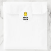Yoga Chick Ronde Sticker (Tas)