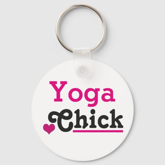 Yoga Chick Sleutelhanger (Voorkant)