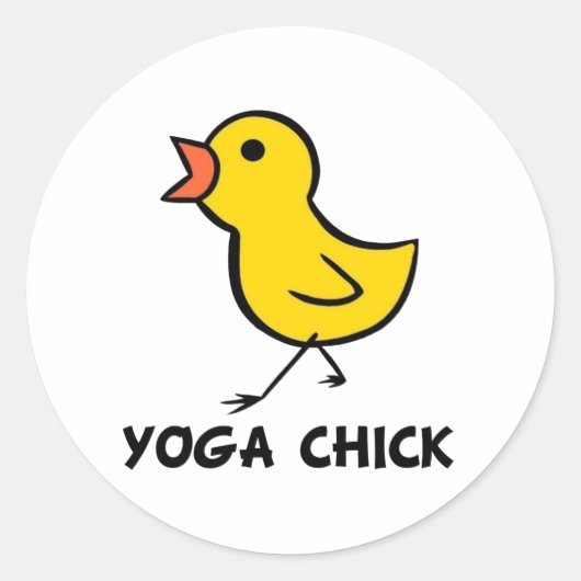 Yoga Chick Sticker (Voorkant)