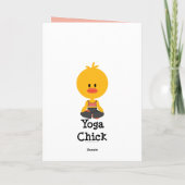 Yoga Chick Wenskaart Kaart (Achterkant)