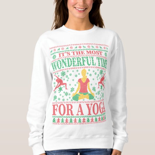 YOGA CHRISTMAS UGLY SWEATER  (Voorkant)