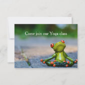 Yoga Class Invite Kaart (Voorkant)