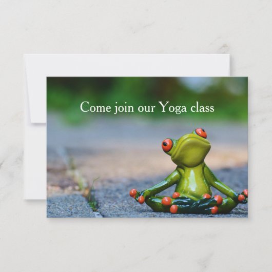 Yoga Class Invite Kaart (Voorkant)