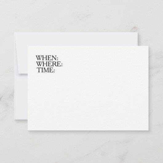 Yoga Class Invite Kaart (Achterkant)