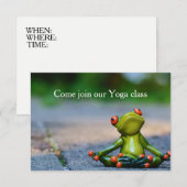 Yoga Class Invite Kaart (Voorkant / Achterkant)