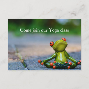 Yoga Class Invite Kaart