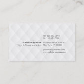 Yoga Class Pass Gold Mandala Floral White Leather Klantenkaartje (Achterkant)