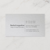 Yoga Class Pass White Silver Embaas Mandala Floral Klantenkaartje (Achterkant)