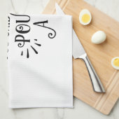 Yoga Class? Pour a Glass Theedoek (Quarter Fold)