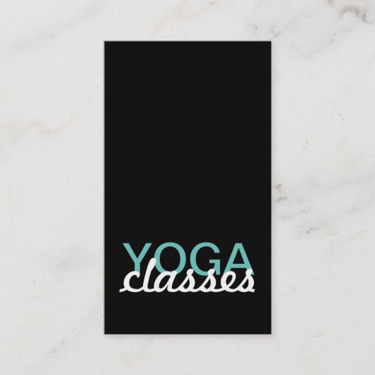 yoga class punch card klantenkaartje (Voorkant)