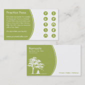 Yoga Class Visitekaartje loyalty-kaart Klantenkaartje (Voorkant / Achterkant)