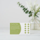 Yoga Class Visitekaartje loyalty-kaart Klantenkaartje (Staand voorkant)