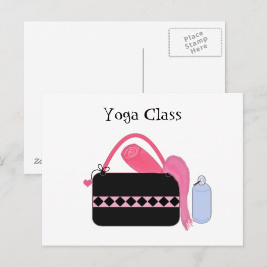 Yoga Class with Yoga Gear Briefkaart (Voorkant / Achterkant)