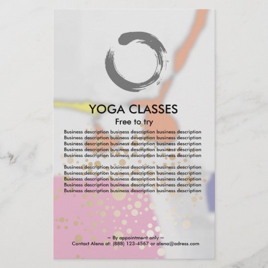 Yoga Classes Flyer (Voorkant)